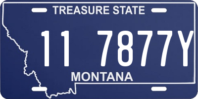 MT license plate 117877Y