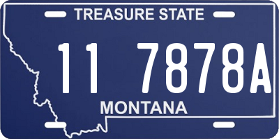 MT license plate 117878A