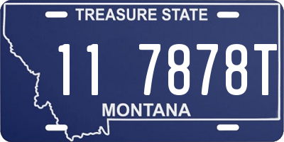 MT license plate 117878T