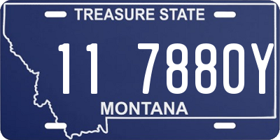 MT license plate 117880Y