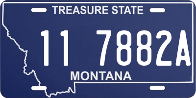 MT license plate 117882A