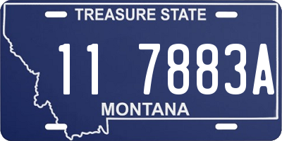 MT license plate 117883A