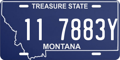 MT license plate 117883Y
