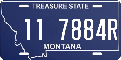 MT license plate 117884R