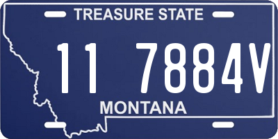 MT license plate 117884V