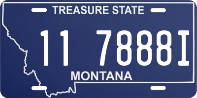 MT license plate 117888I