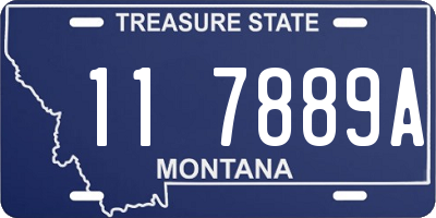 MT license plate 117889A