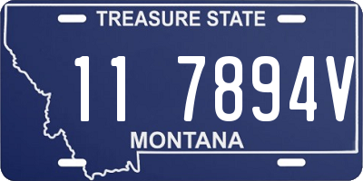 MT license plate 117894V