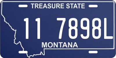 MT license plate 117898L