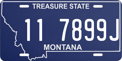 MT license plate 117899J