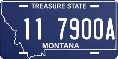 MT license plate 117900A