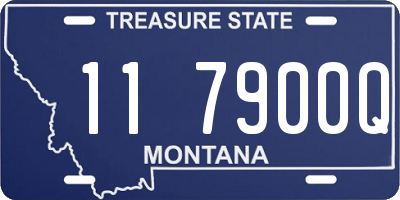 MT license plate 117900Q