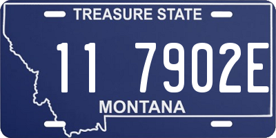 MT license plate 117902E