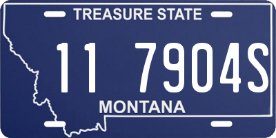 MT license plate 117904S