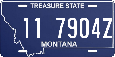 MT license plate 117904Z