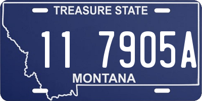 MT license plate 117905A