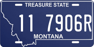 MT license plate 117906R