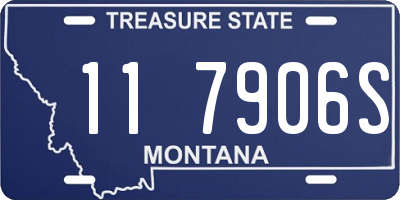 MT license plate 117906S