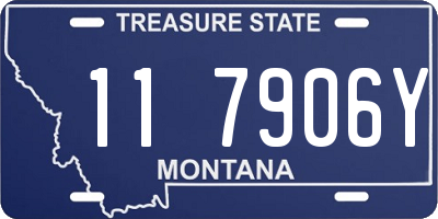 MT license plate 117906Y