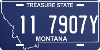 MT license plate 117907Y
