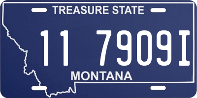 MT license plate 117909I