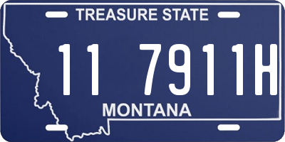 MT license plate 117911H