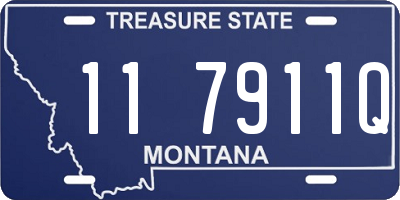 MT license plate 117911Q