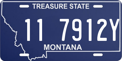 MT license plate 117912Y