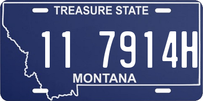 MT license plate 117914H