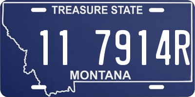 MT license plate 117914R