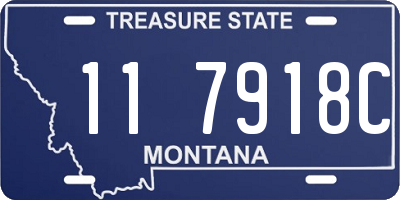 MT license plate 117918C