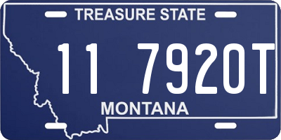 MT license plate 117920T