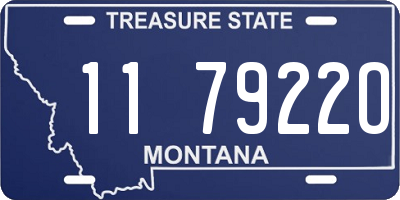 MT license plate 117922O