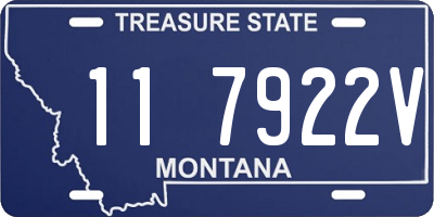 MT license plate 117922V