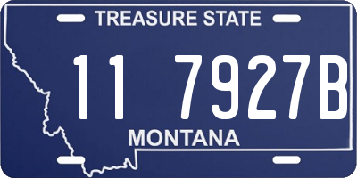 MT license plate 117927B