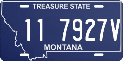 MT license plate 117927V