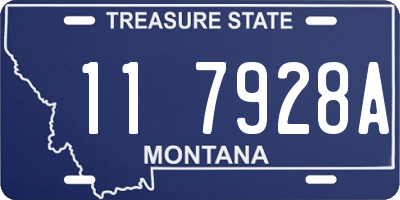 MT license plate 117928A