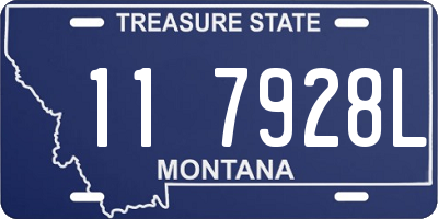 MT license plate 117928L
