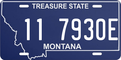 MT license plate 117930E