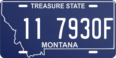 MT license plate 117930F