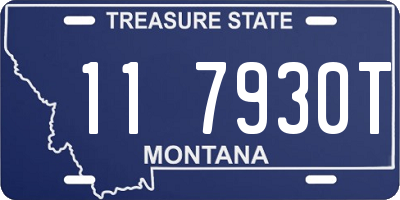 MT license plate 117930T