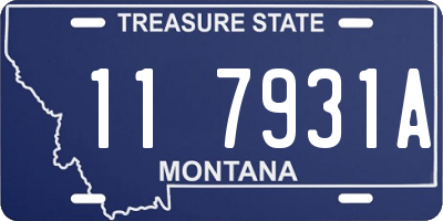 MT license plate 117931A