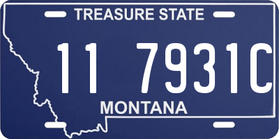 MT license plate 117931C