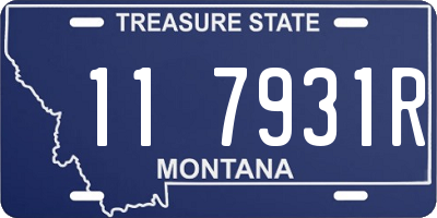 MT license plate 117931R