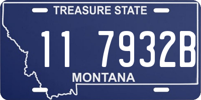 MT license plate 117932B