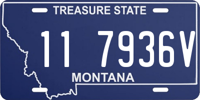 MT license plate 117936V