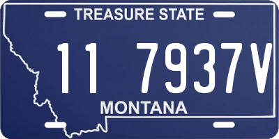 MT license plate 117937V