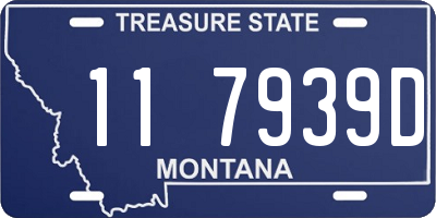 MT license plate 117939D