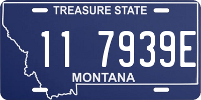 MT license plate 117939E