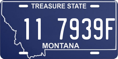 MT license plate 117939F